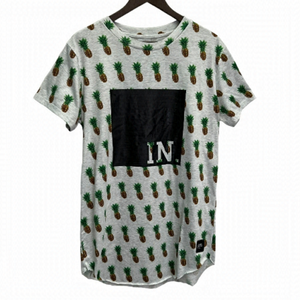 SIXTH June Men's Grey Pineapple T-shirt Size M